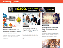 Tablet Screenshot of marketingyfinanzas.net